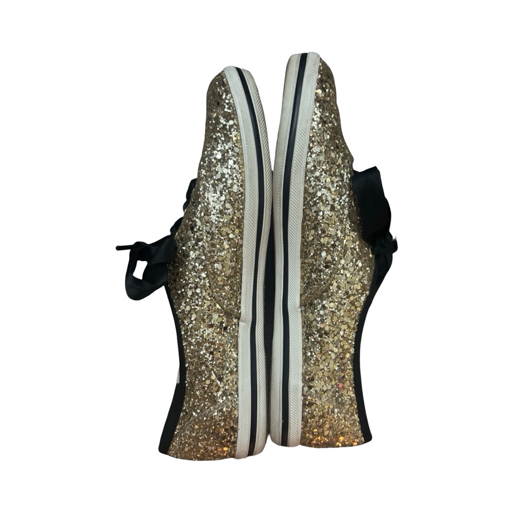 kate spade New York Gold Glitter Ribbon Sneaker - Women's - Picture 4 of 8
